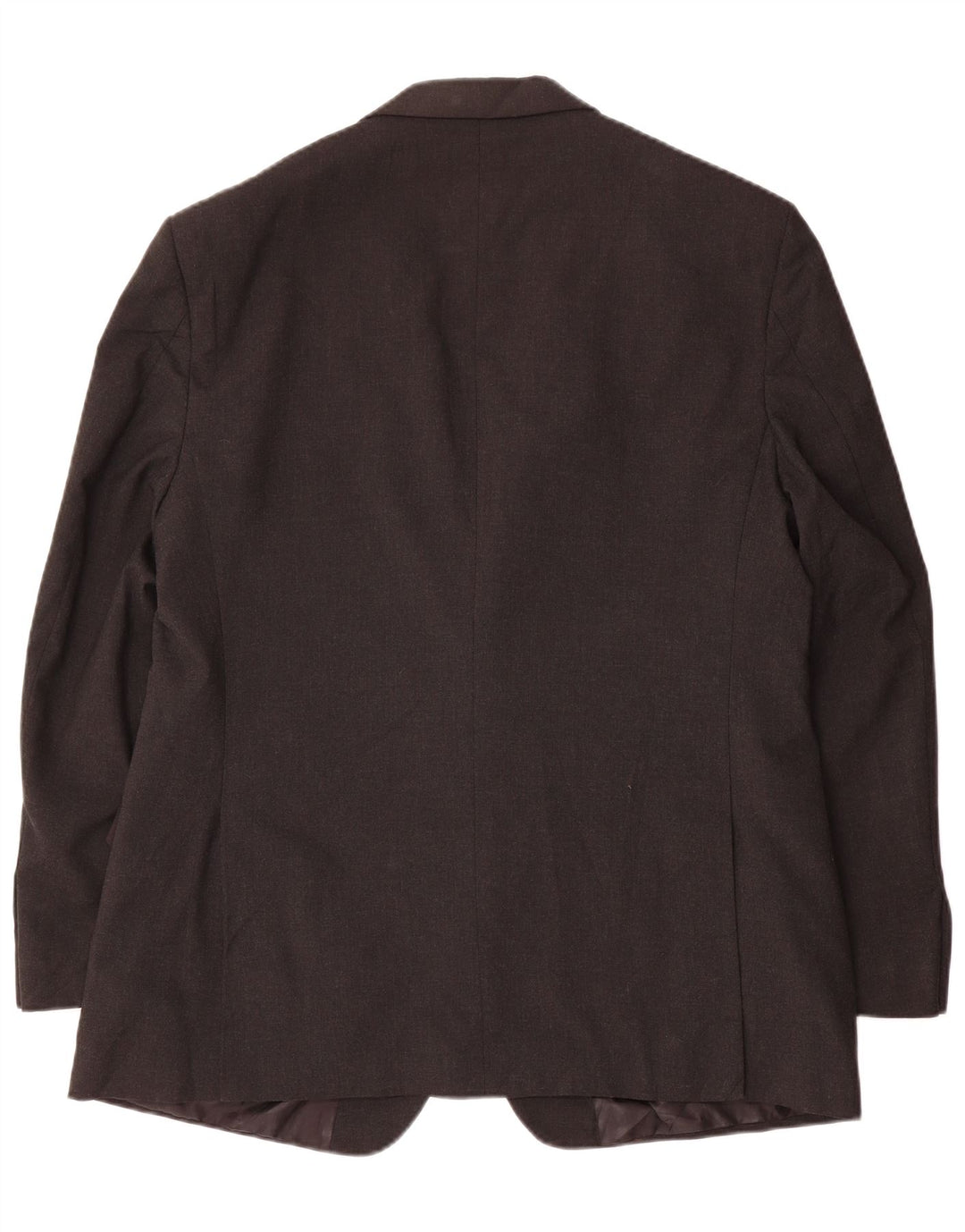 Jaqueta blazer masculina de 2 botões Marks & Spencer Reino Unido 44 XL cinza poliéster