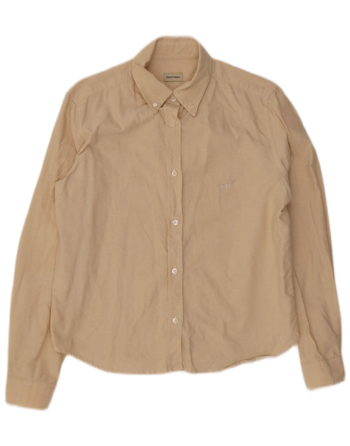 Camisa feminina Henry Cottons IT 48 XL algodão bege