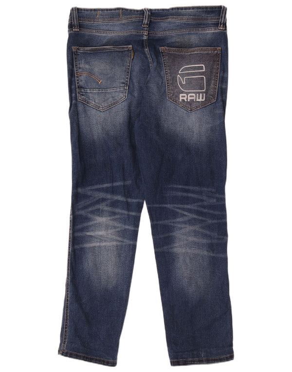 G-Star Masculino Bronson Slim Jeans W34 L29 Azul Algodão