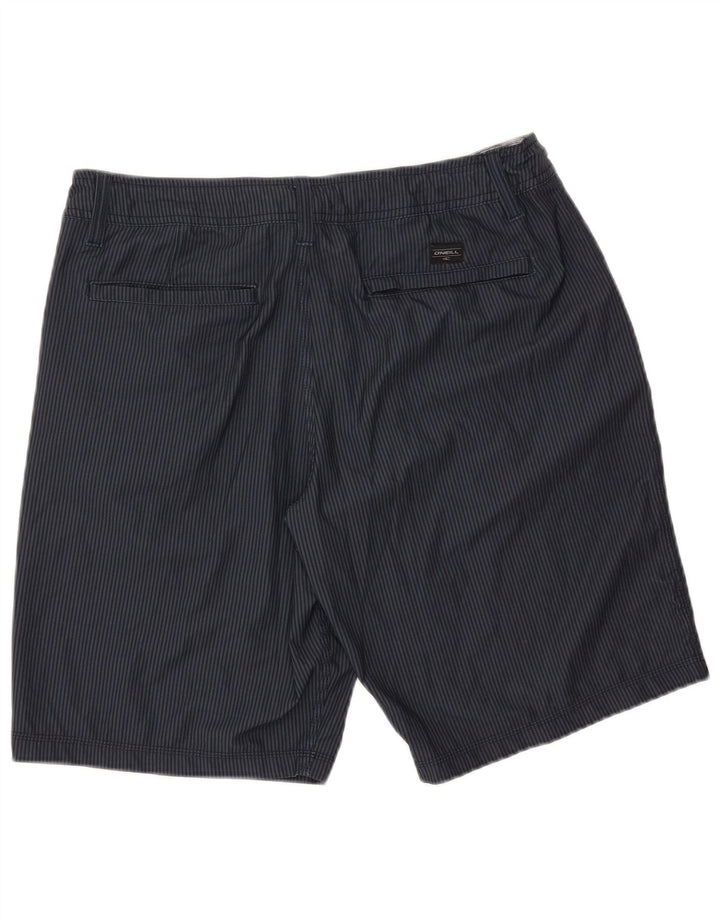 Shorts chino masculino O'Neill W34 grande poliéster listrado azul marinho