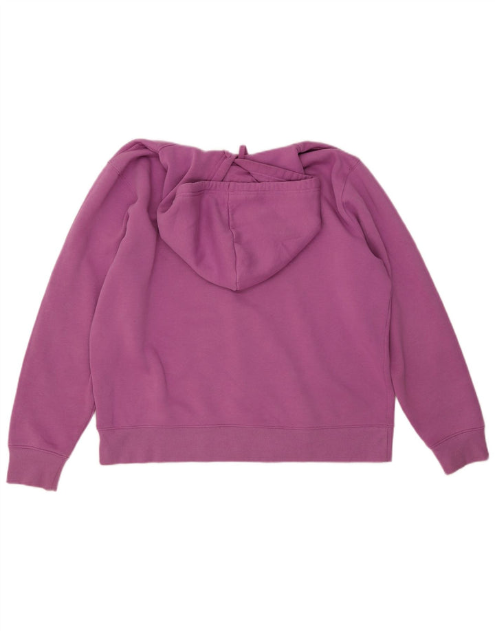 Pulôver feminino com capuz gráfico oversized FILA Reino Unido 16 grande algodão roxo