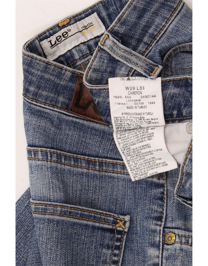 LEE Feminino Cameron Bootcut Jeans W29 L33 Azul Algodão