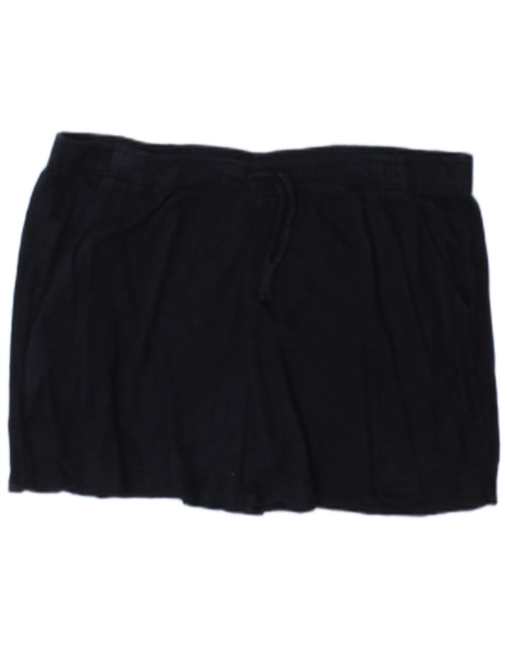 Shorts esportivos femininos Marks & Spencer Reino Unido 12 algodão azul marinho médio