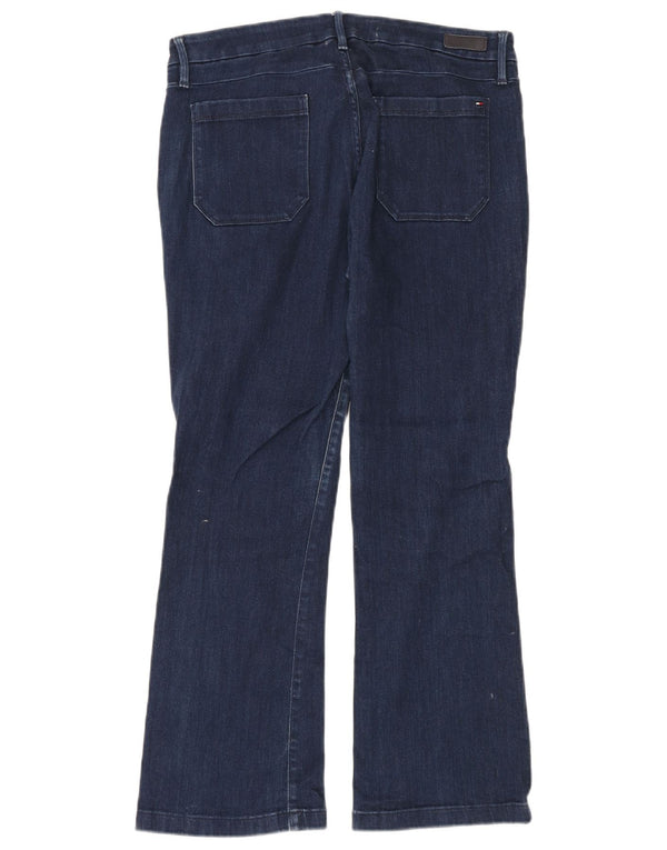Tommy Hilfiger Feminino Como RW Jegging Bootcut Jeans W33 L27 Azul Marinho