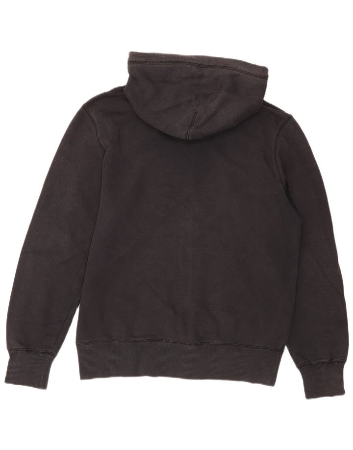 Suéter Nike masculino com capuz e zíper médio preto algodão