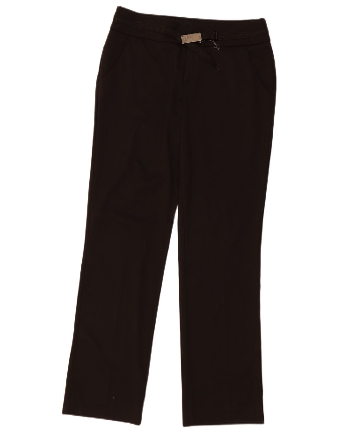 Calça casual feminina TRUSSARDI Bootcut IT 44 médio W32 L31 marrom