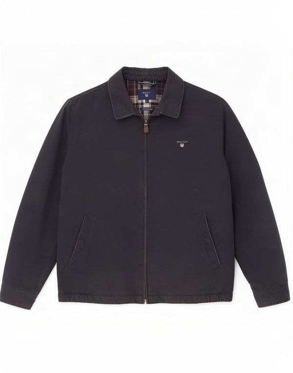 Jaqueta bomber masculina Gant Reino Unido 40 grande algodão azul marinho