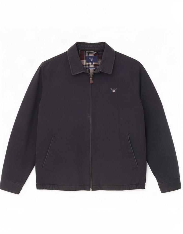 Jaqueta bomber masculina Gant Reino Unido 40 grande algodão azul marinho