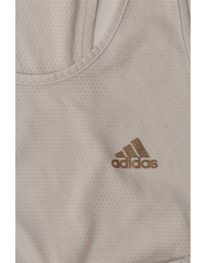 Adidas Mens Climalite Colete Top Grande Branco