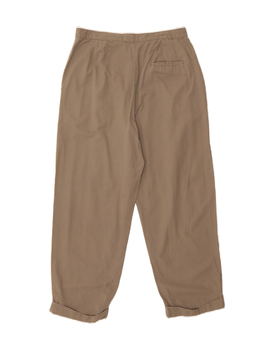EDDIE BAUER Womens Straight Suit Trousers US 12 Large W32 L26 Brown Cotton Vintage Eddie Bauer and Second-Hand Eddie Bauer from Messina Hembry 