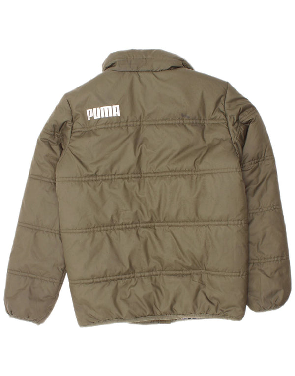 Jaqueta Puma Boys Graphic Acolchoada 5-6 Anos Poliéster Cáqui