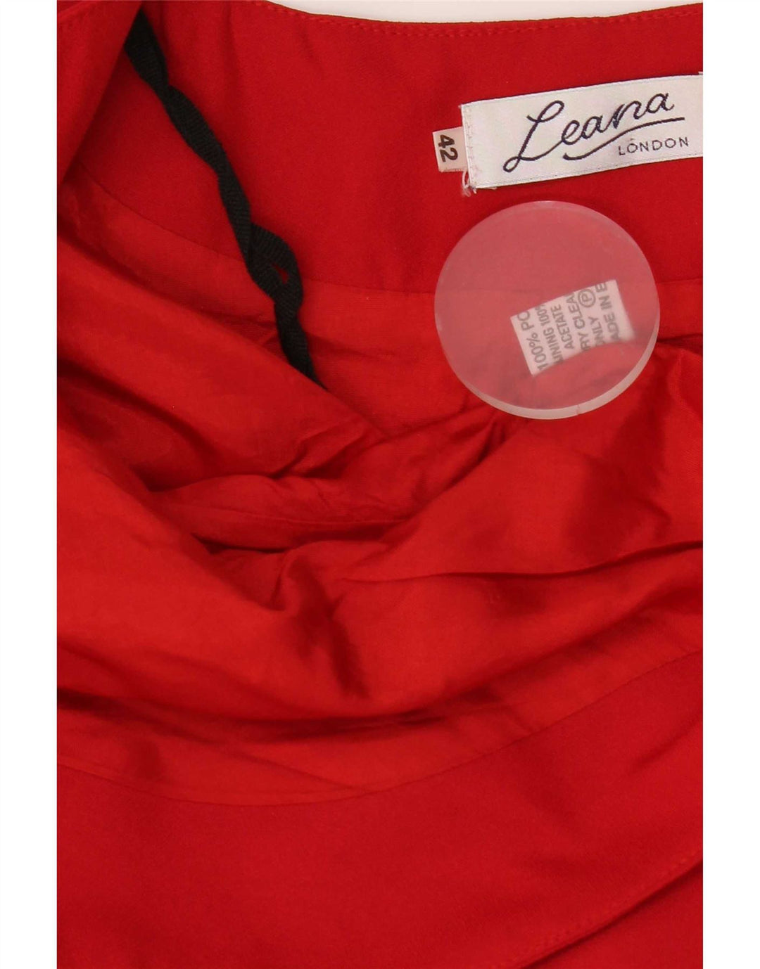 Jaqueta Bolero aberta feminina vintage IT 42 poliéster vermelho médio