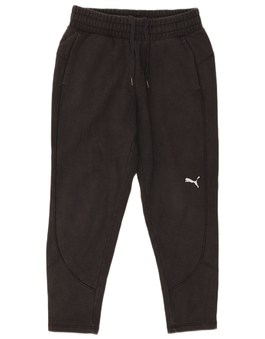 Calça de treino masculina Puma Joggers pequeno algodão preto