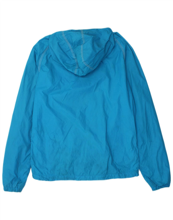 Jaqueta de chuva masculina Jack & Jones com capuz Reino Unido 36 nylon azul pequeno
