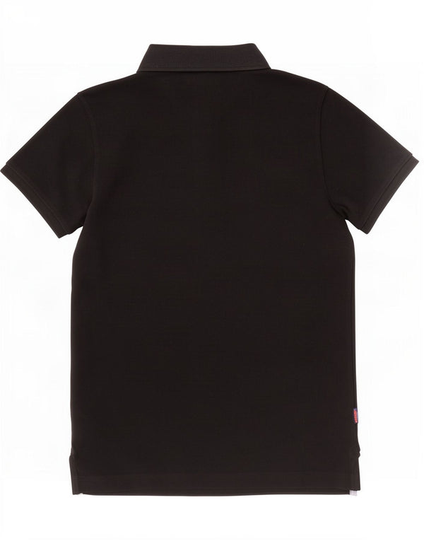 Camisa polo masculina Superdry médio algodão preto