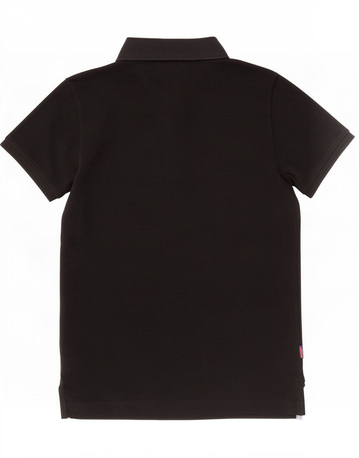 Camisa polo masculina Superdry médio algodão preto