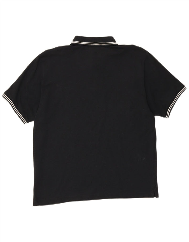 Camisa polo masculina CHAMPION grande algodão preto