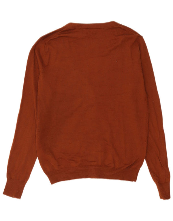 Suéter Cardigan Feminino Zara Reino Unido 10 Pequeno Acrílico Marrom