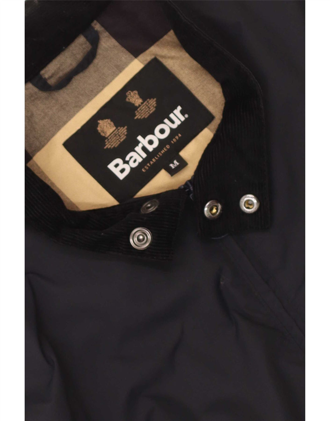 Jaqueta bomber masculina Barbour UK 38 azul marinho médio