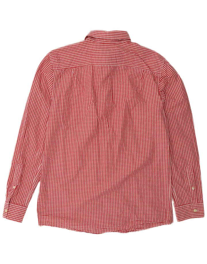 Camisa masculina Jack Wills médio vermelho algodão guingão