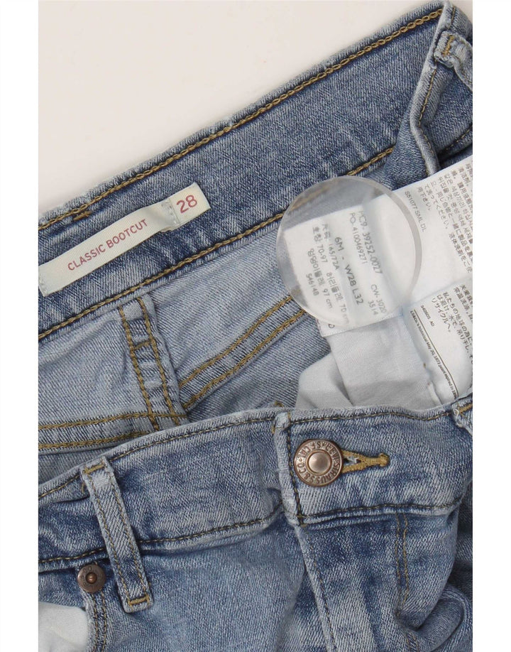 Jeans feminino clássico bootcut Levi's W28 L32 azul algodão