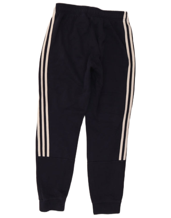 Adidas Mens Treino Calça Joggers Pequeno Algodão Azul Marinho