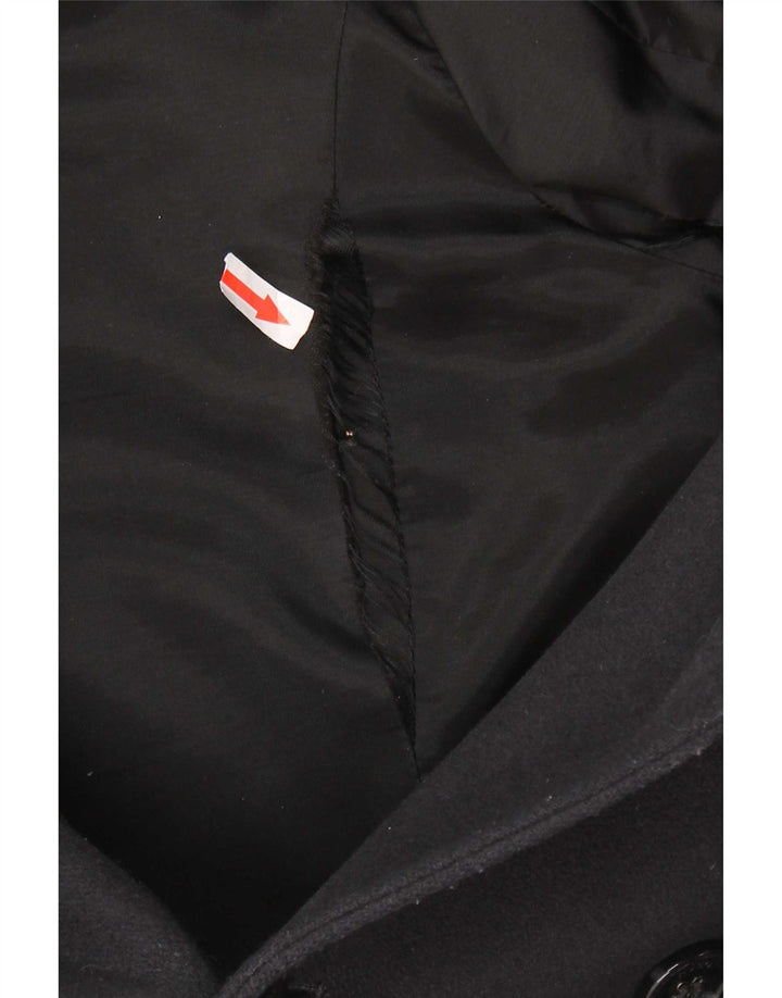 Casaco masculino Hugo Boss Pea UK 40 grande lã virgem azul marinho