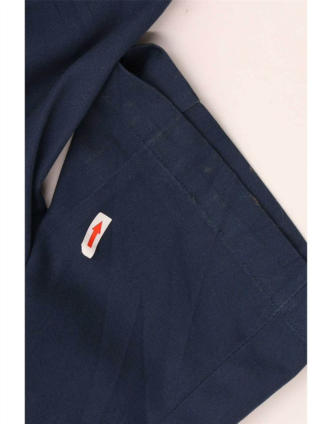 Calças Chino retas masculinas Dickies W38 L34 poliéster azul marinho