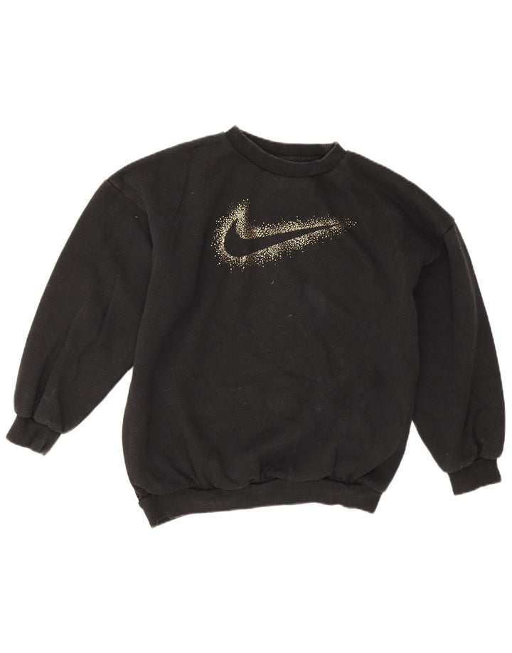 Suéter Nike feminino gráfico oversized 12-13 anos grande preto