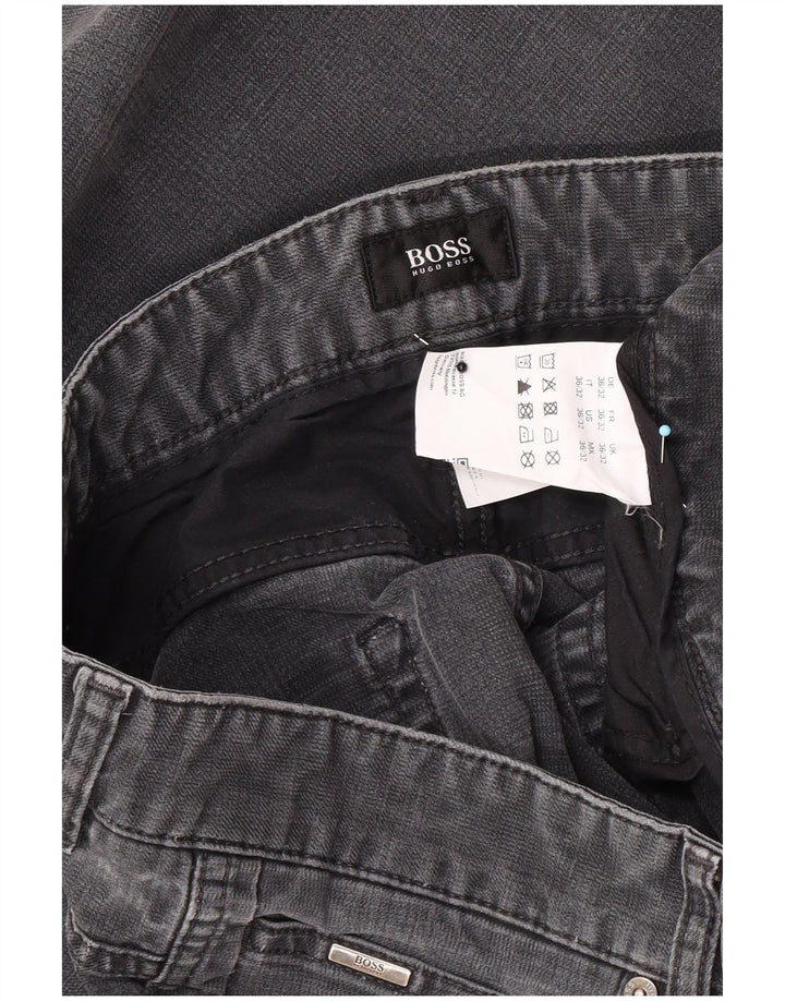 Hugo Boss Masculino Jeans Slim W36 L32 Algodão Cinza