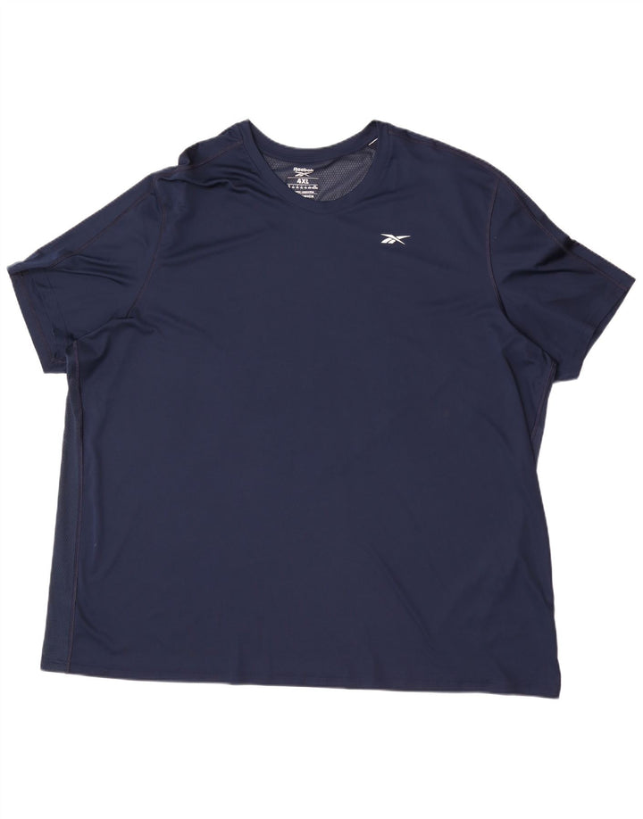 Camiseta masculina Reebok Top 4XL azul marinho