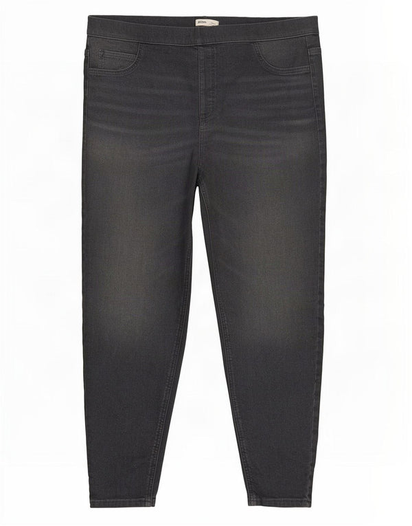 Calça jeans feminina Marks & Spencer UK 20 2XL W38 L27 algodão cinza