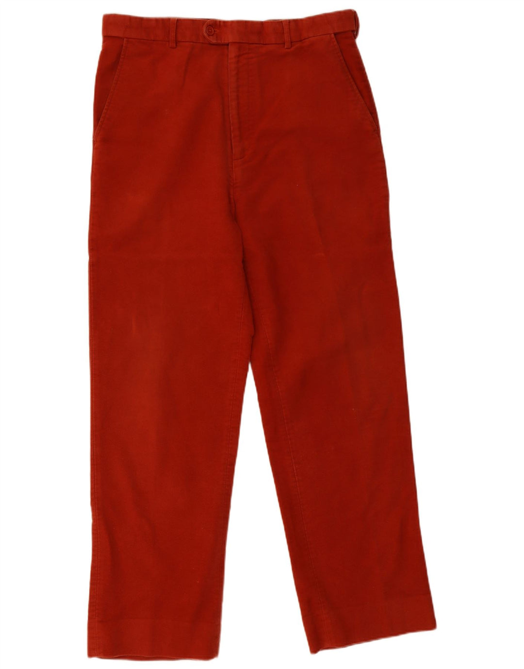 Calça chino reta masculina PETER CHRISTIAN W34 L30 algodão vermelho