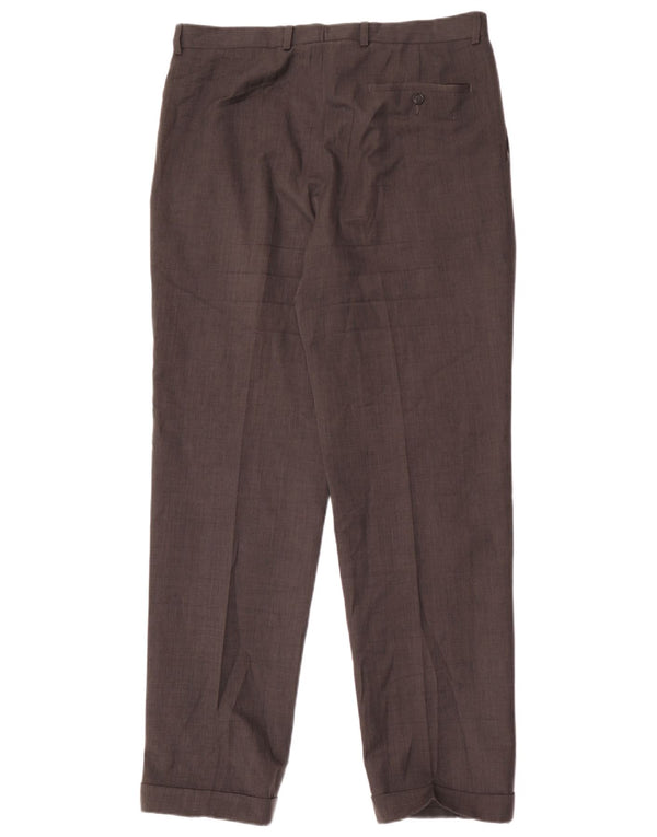Calça masculina Marks & Spencer Pegged Suit W34 L33 cinza poliéster