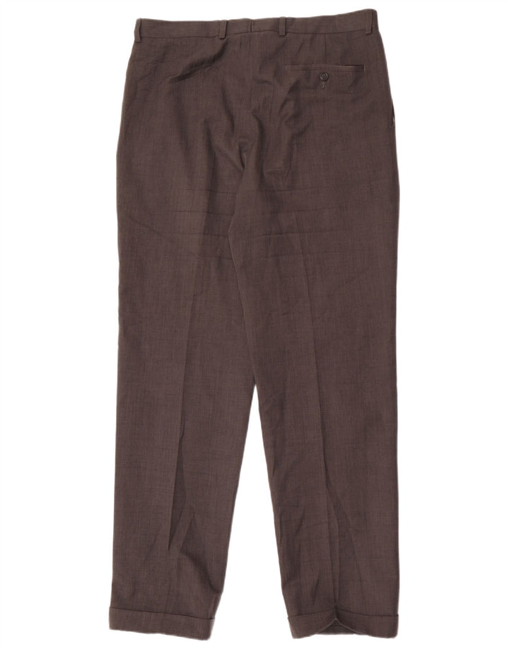 Calça masculina Marks & Spencer Pegged Suit W34 L33 cinza poliéster