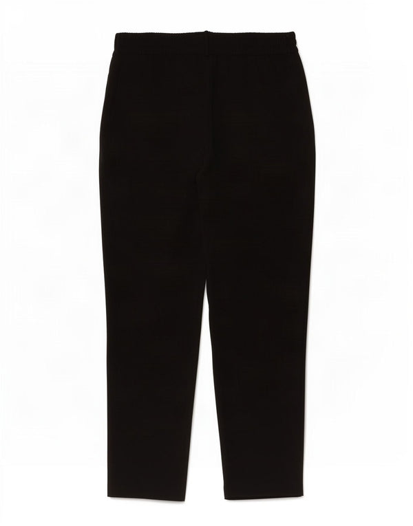 Calça feminina Zara cintura alta cortada pequena W28 L25 poliéster preto