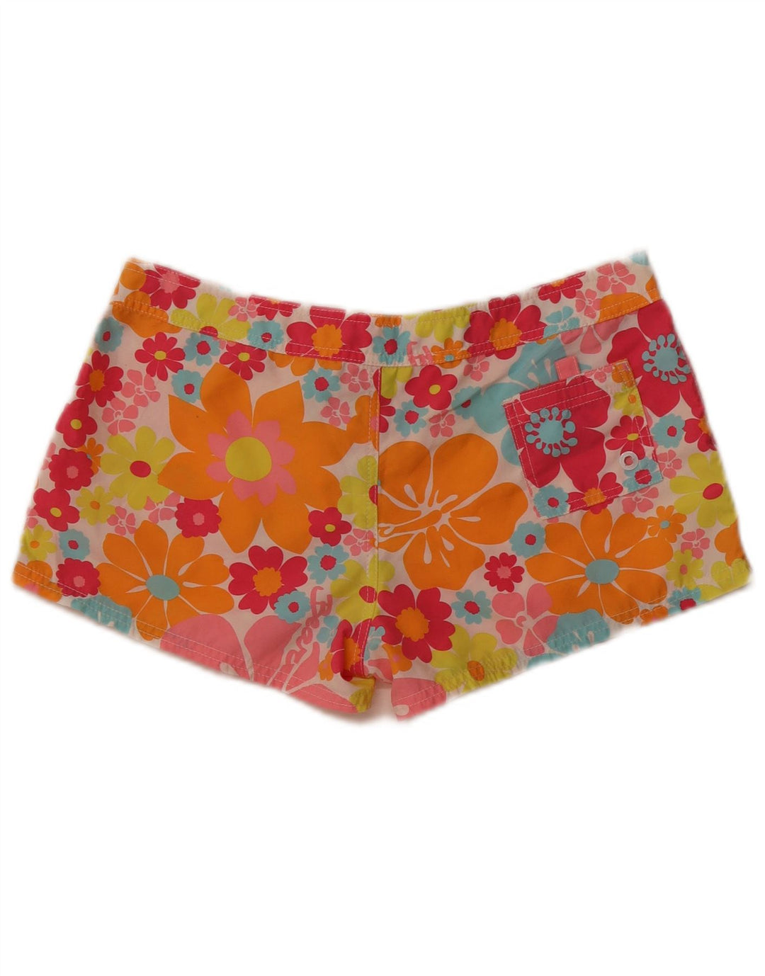 Shorts de natação feminino Bear UK 14 grande poliéster floral multicolorido
