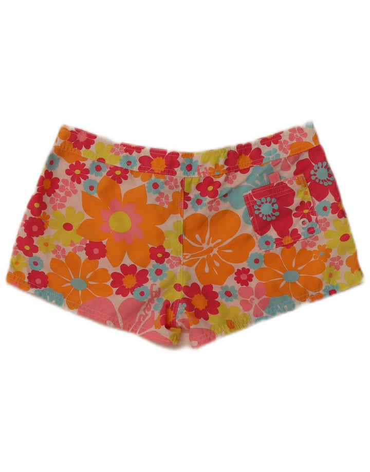 Shorts de natação feminino Bear UK 14 grande poliéster floral multicolorido