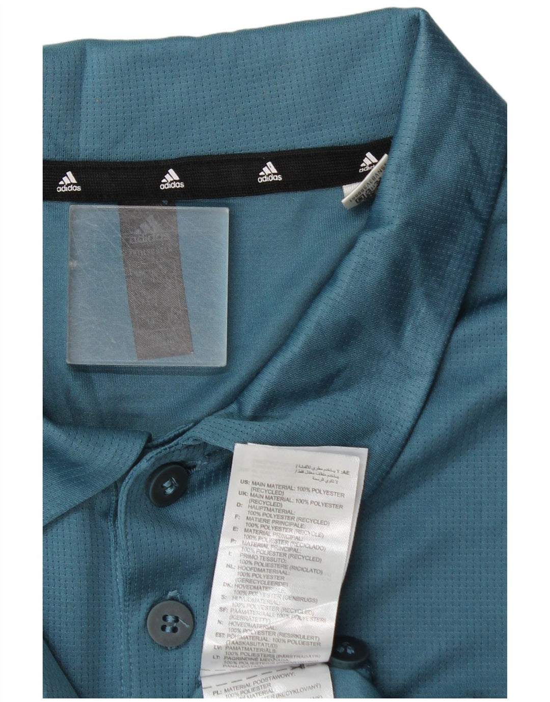 Adidas Mens Aeroready Polo Grande Azul Poliéster