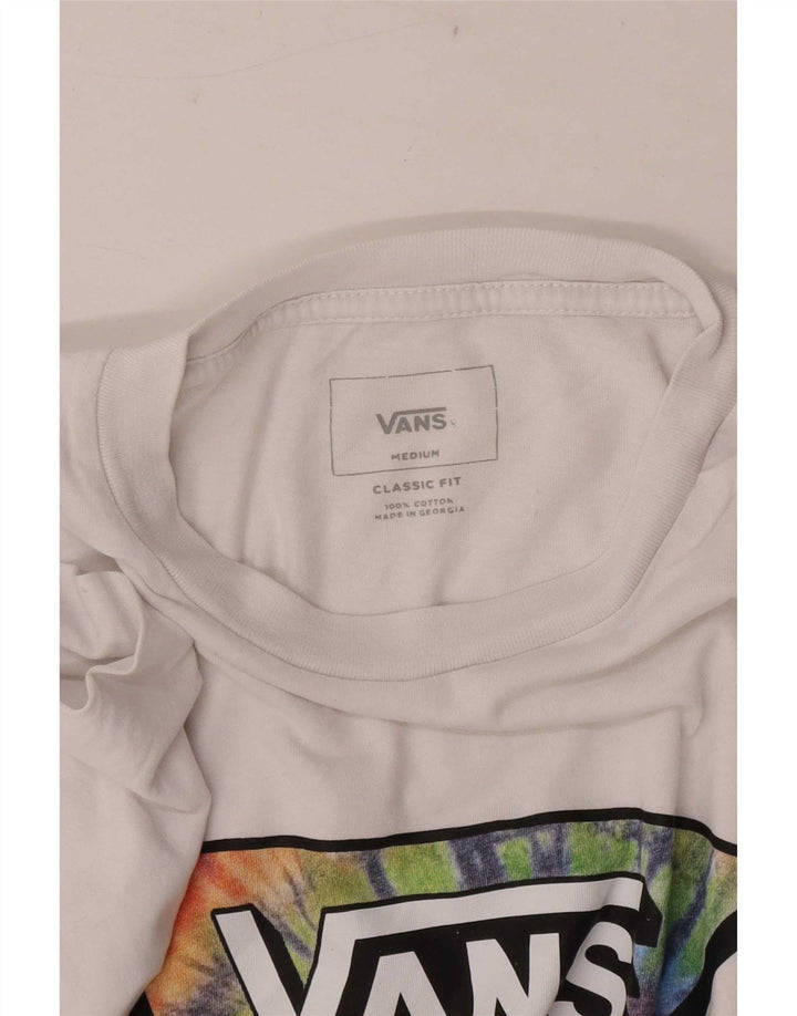 Camiseta Vans Masculina Classic Fit Graphic Top Médio Algodão Branco