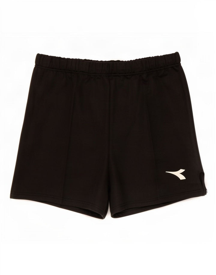 Diadora Mens Sport Shorts Pequeno Poliéster Preto
