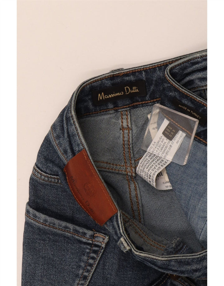 Jeans feminino Massimo Dutti Cigarette Straight EU 42 Grande W32 L27 Azul