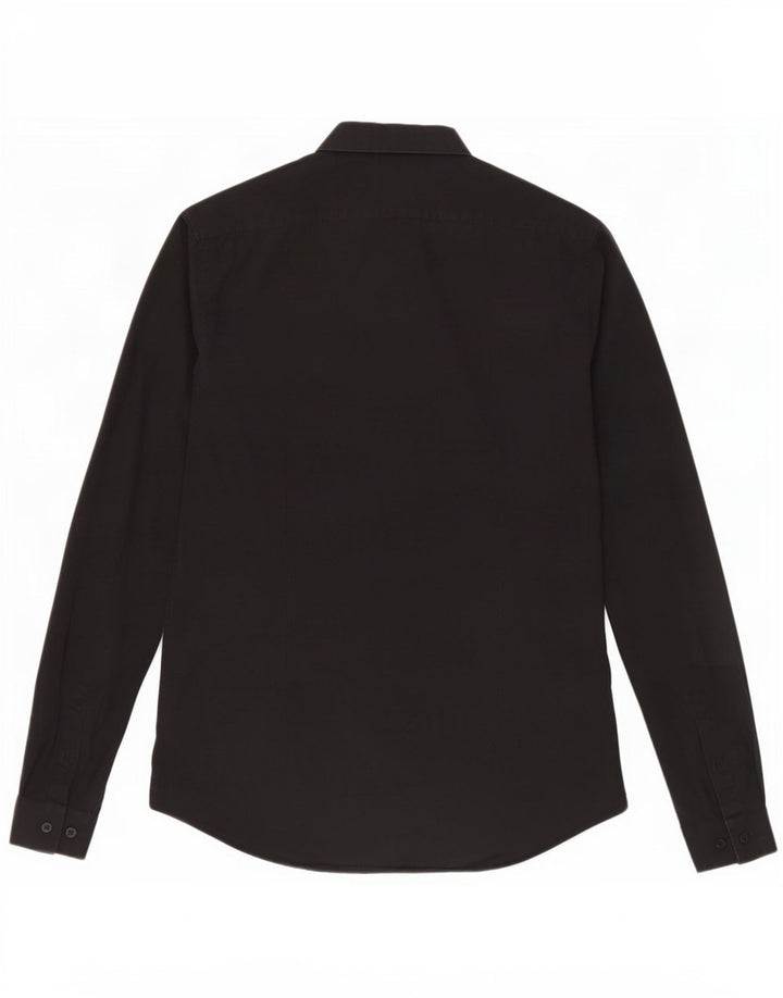 Camisa Calvin Klein Masculina Extra Slim Fit Tamanho 38 15 Médio Preto