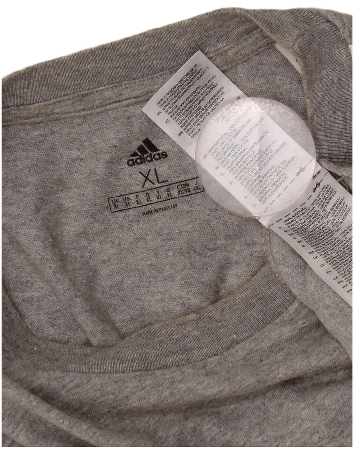 Camiseta masculina Adidas Top XL cinza algodão