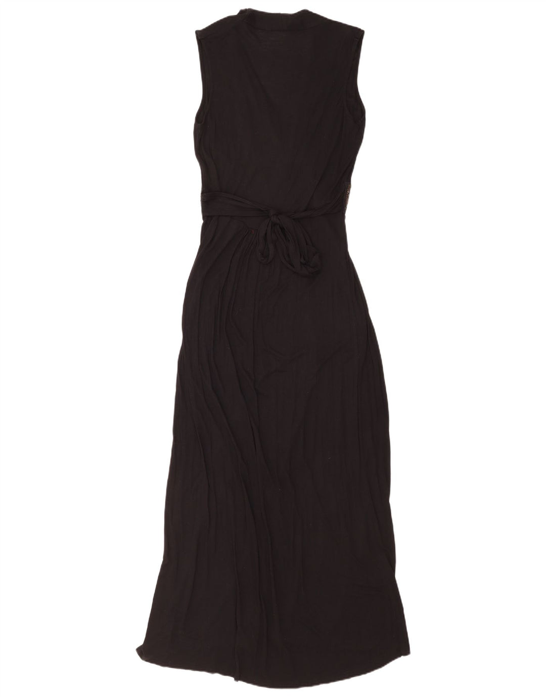 Vestido maxi feminino sem mangas Monsoon Reino Unido 12 médio preto