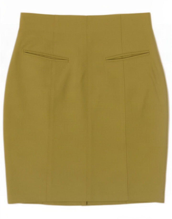 Mini saia feminina Sasch IT 44 Médio W28 Poliéster verde