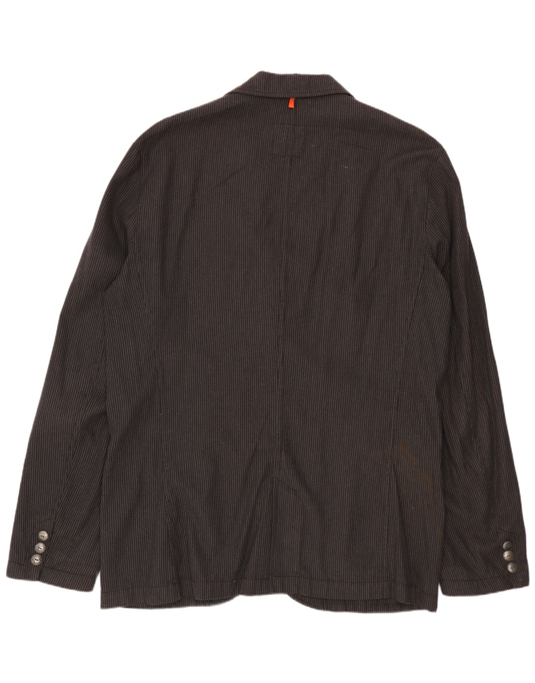 Jaqueta blazer masculina de 2 botões HUGO BOSS Reino Unido 42 XL listrado cinza