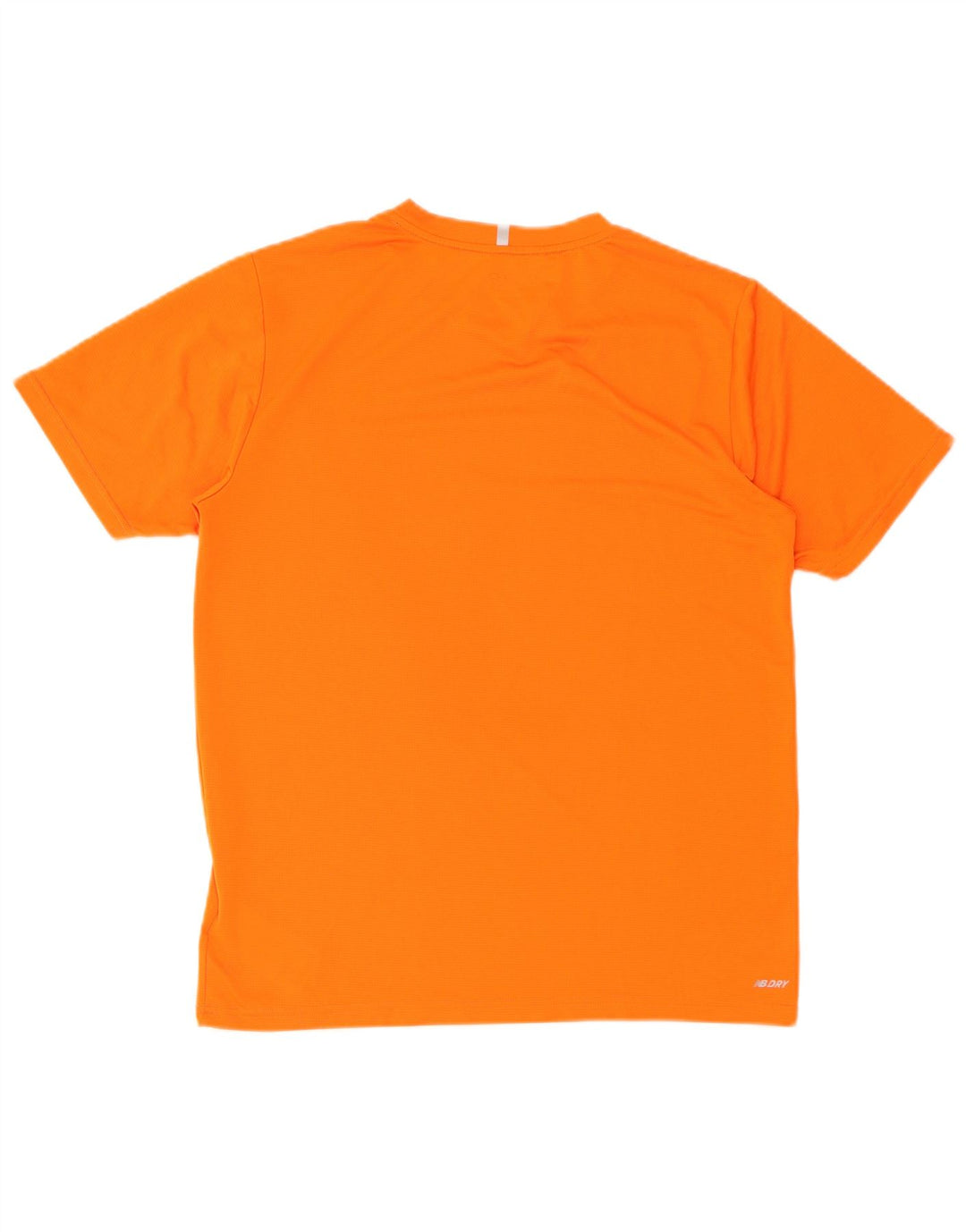 Camiseta masculina New Balance poliéster laranja médio