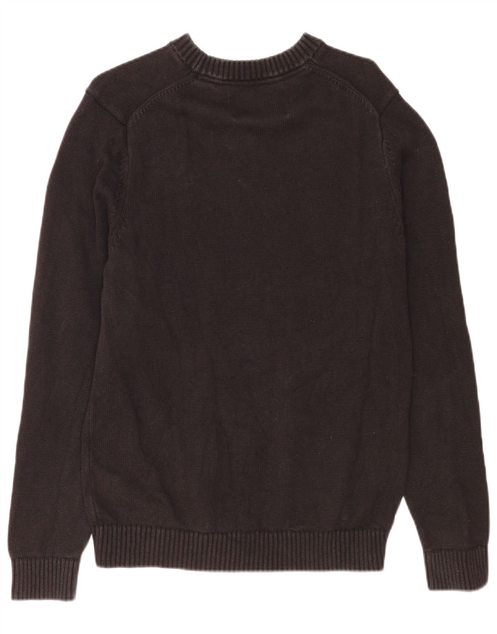 Suéter masculino Calvin Klein Jeans com gola redonda, preto médio clássico