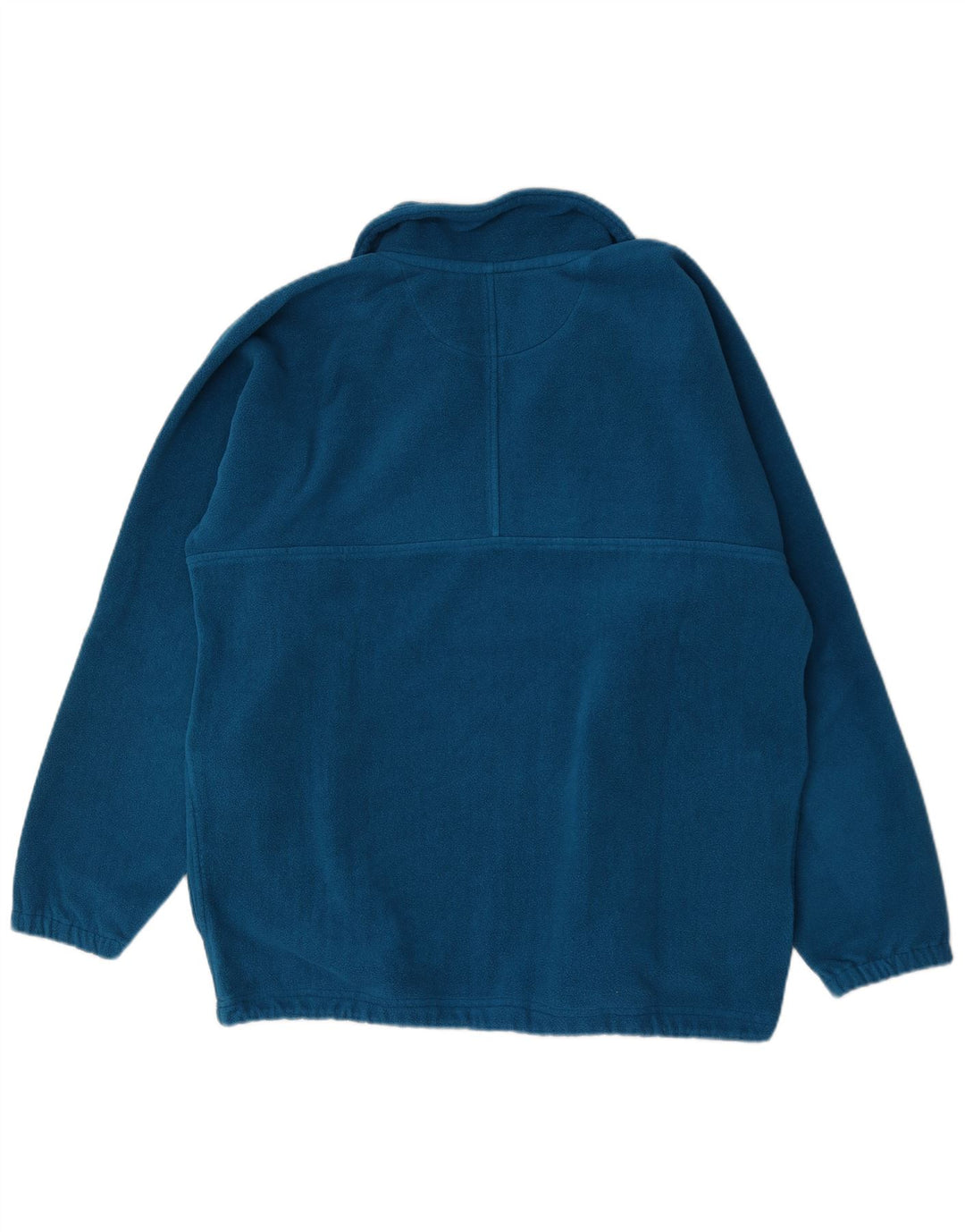 Suéter masculino Bailo de lã com zíper e gola grande azul poliéster